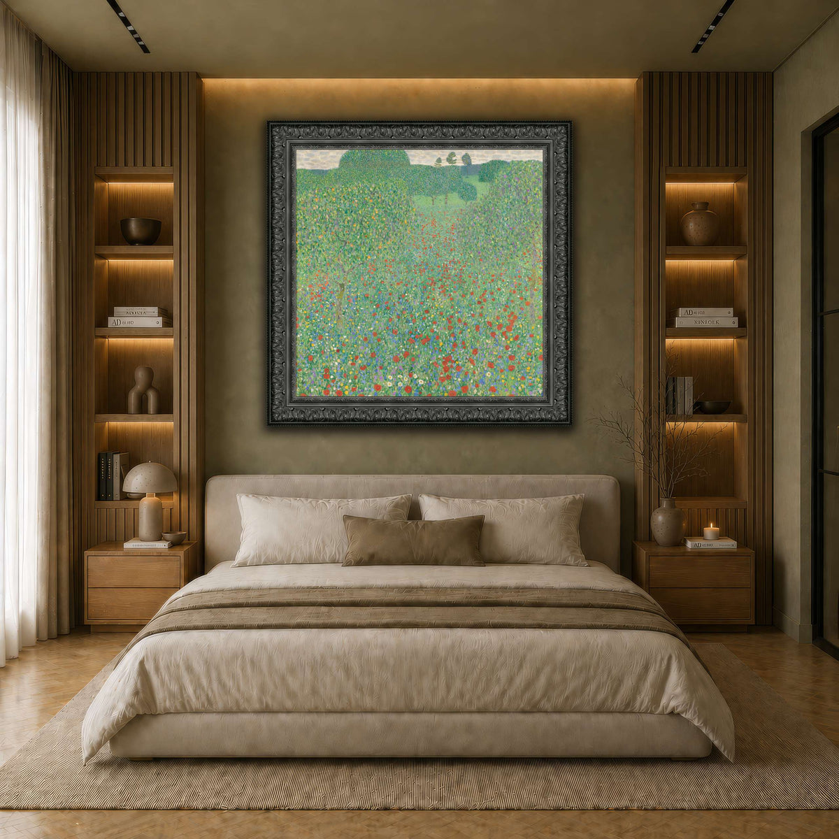 Blooming_Poppies_-_Klimt earth-bedroom