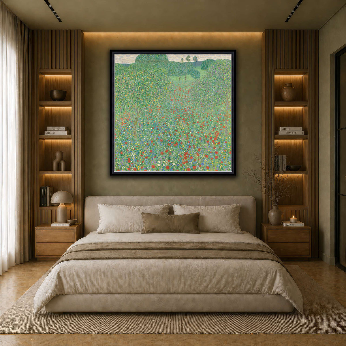 Blooming_Poppies_-_Klimt earth-bedroom