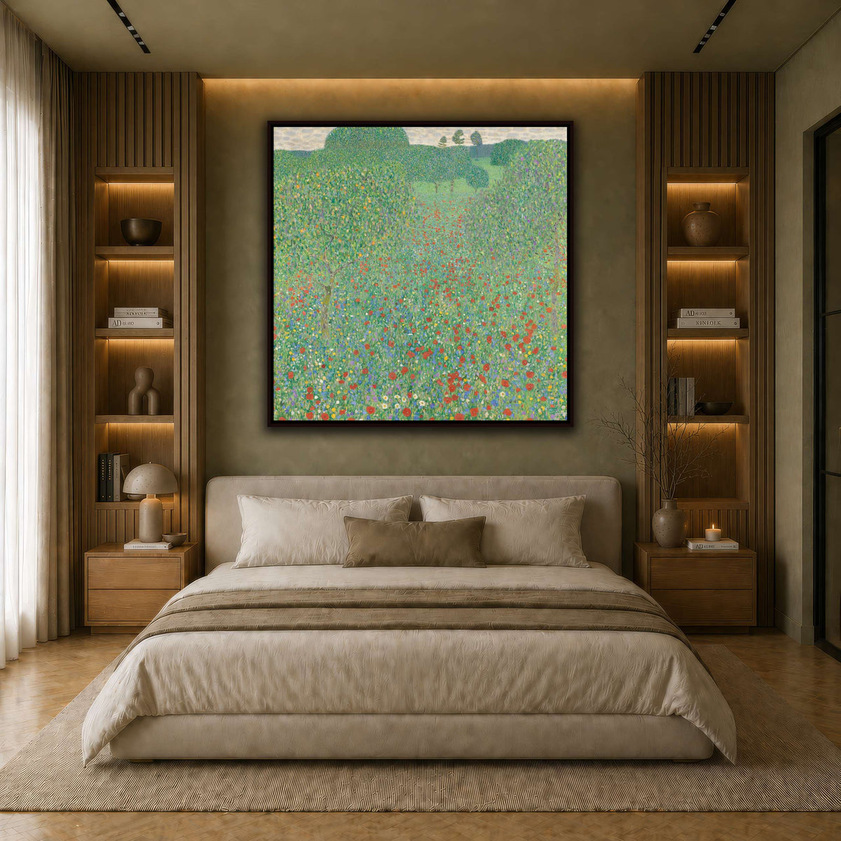 Blooming_Poppies_-_Klimt earth-bedroom