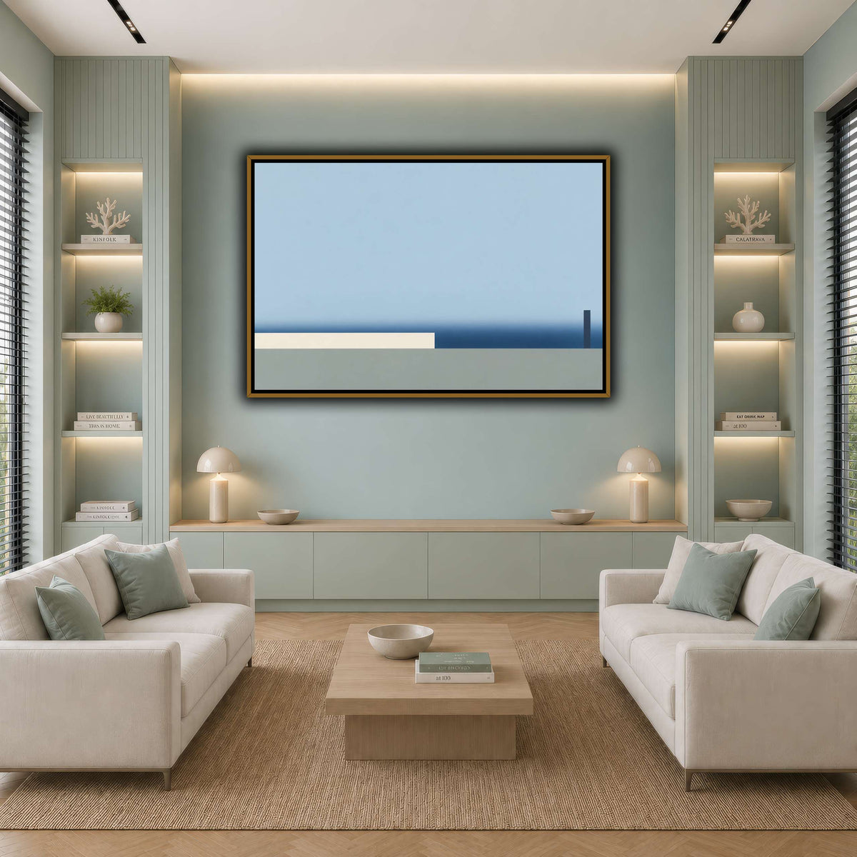 Blue Distance-5 cool-living room
