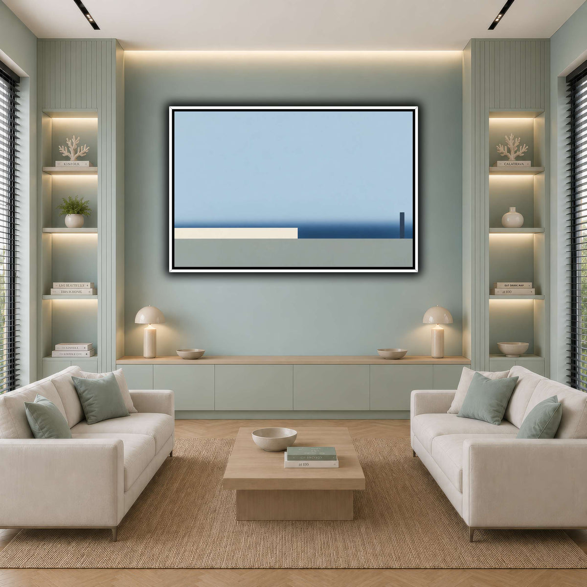 Blue Distance-5 cool-living room