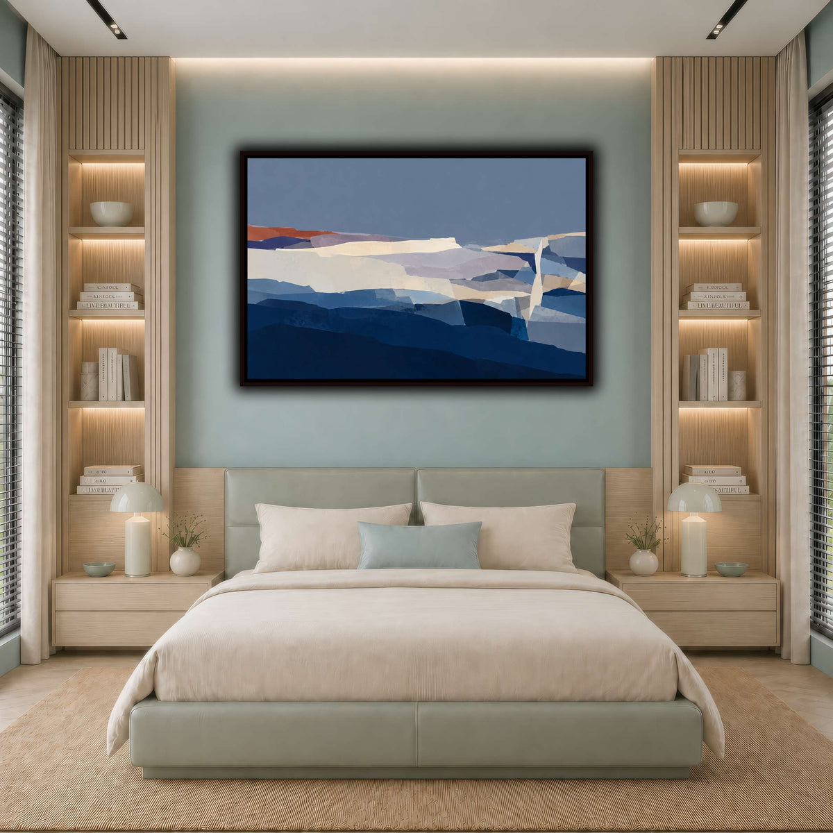 Blue Hour Fractured Strata-10 cool-bedroom