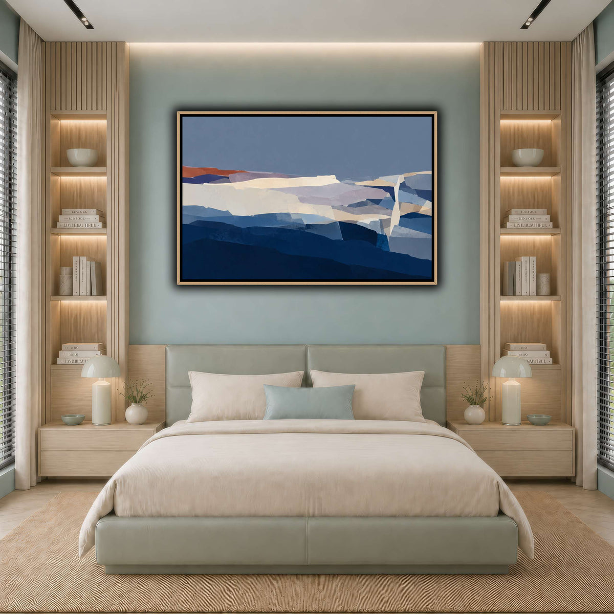 Blue Hour Fractured Strata-10 cool-bedroom