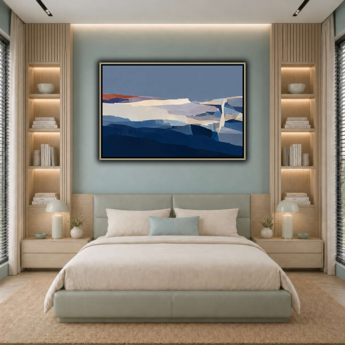 Blue Hour Fractured Strata-10 cool-bedroom