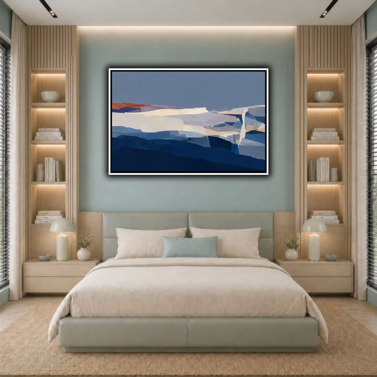 Blue Hour Fractured Strata-10 cool-bedroom