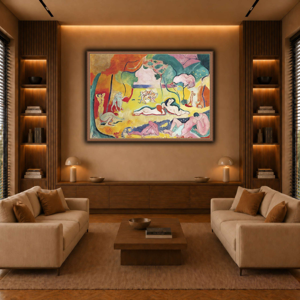 Bonheur_Matisse_Henri_Matisse warm-living-room