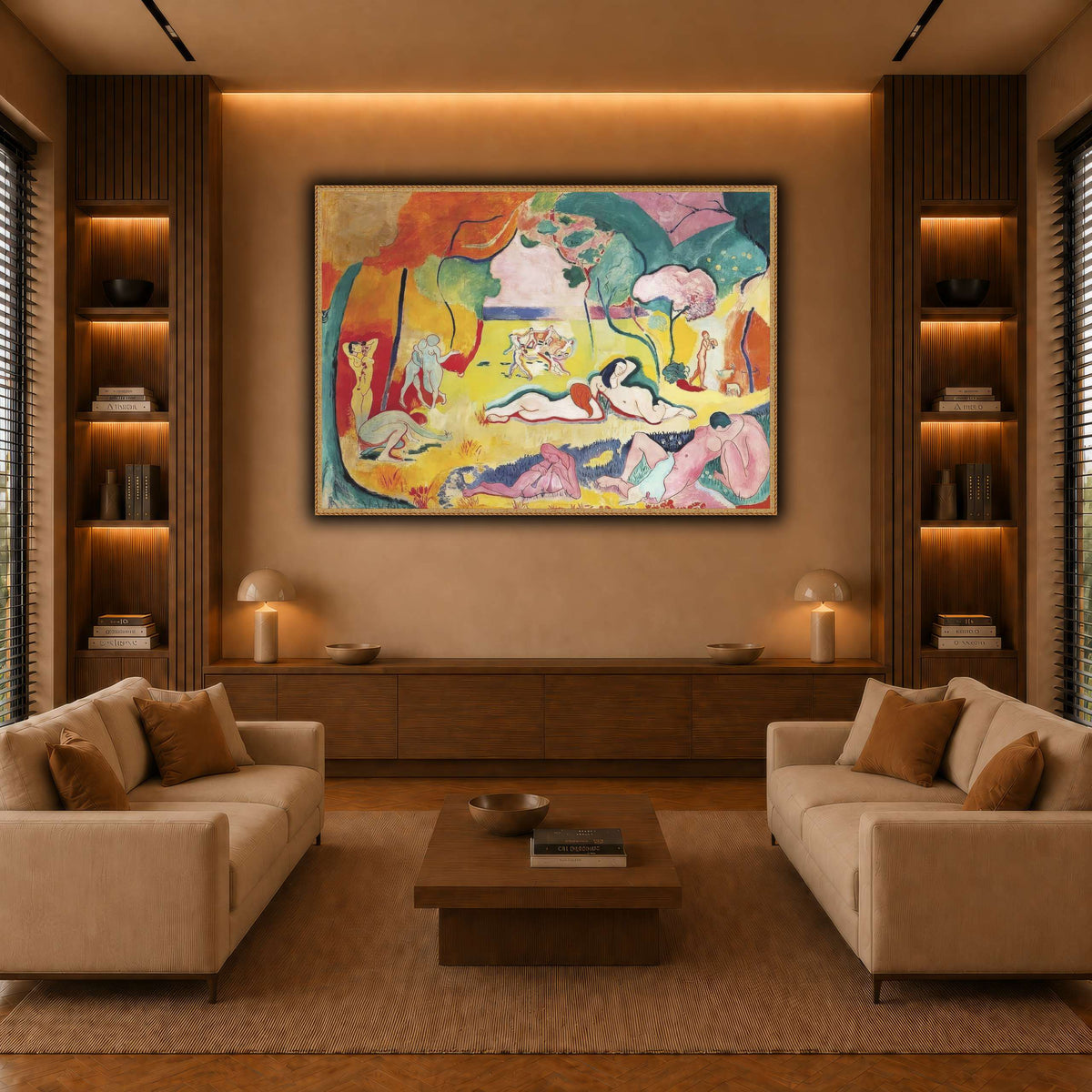 Bonheur_Matisse_Henri_Matisse warm-living-room