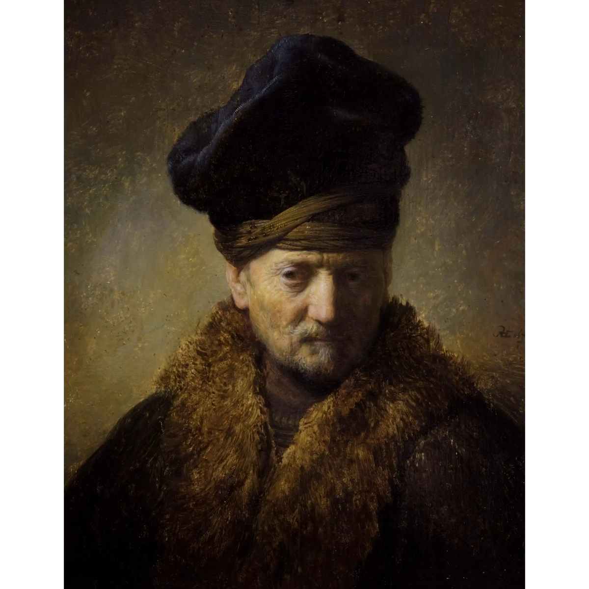 Borststuk_van_een_oude_man_met_bontmuts_Rembrandt-van-Rijn