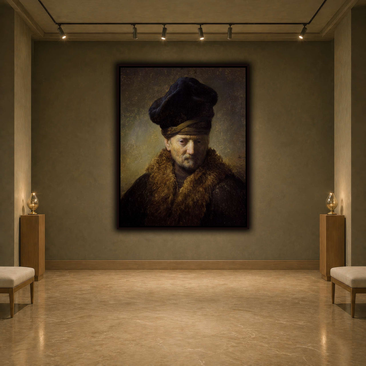 Borststuk_van_een_oude_man_met_bontmuts_Rembrandt-van-Rijn earth-agallery