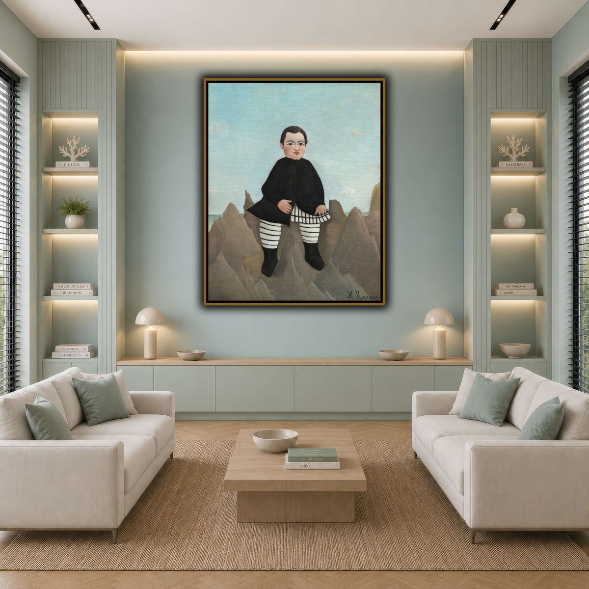 Boy-on-the-Rocks-1895-1897_Henri-Rousseau cool-living room