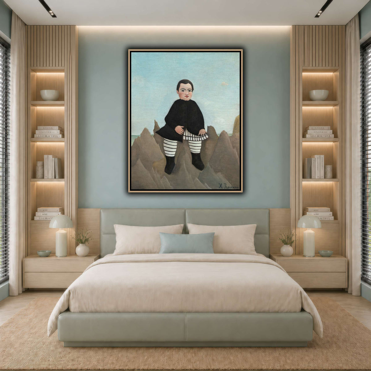 Boy-on-the-Rocks-1895-1897_Henri-Rousseau cool-bedroom