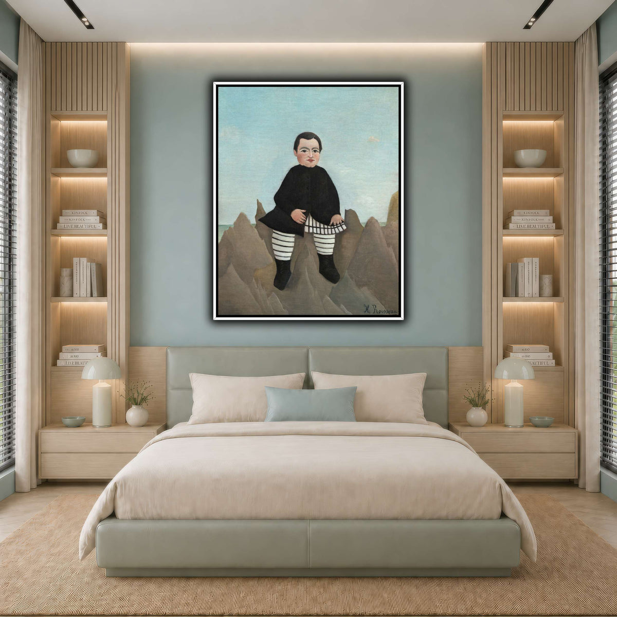 Boy-on-the-Rocks-1895-1897_Henri-Rousseau cool-bedroom