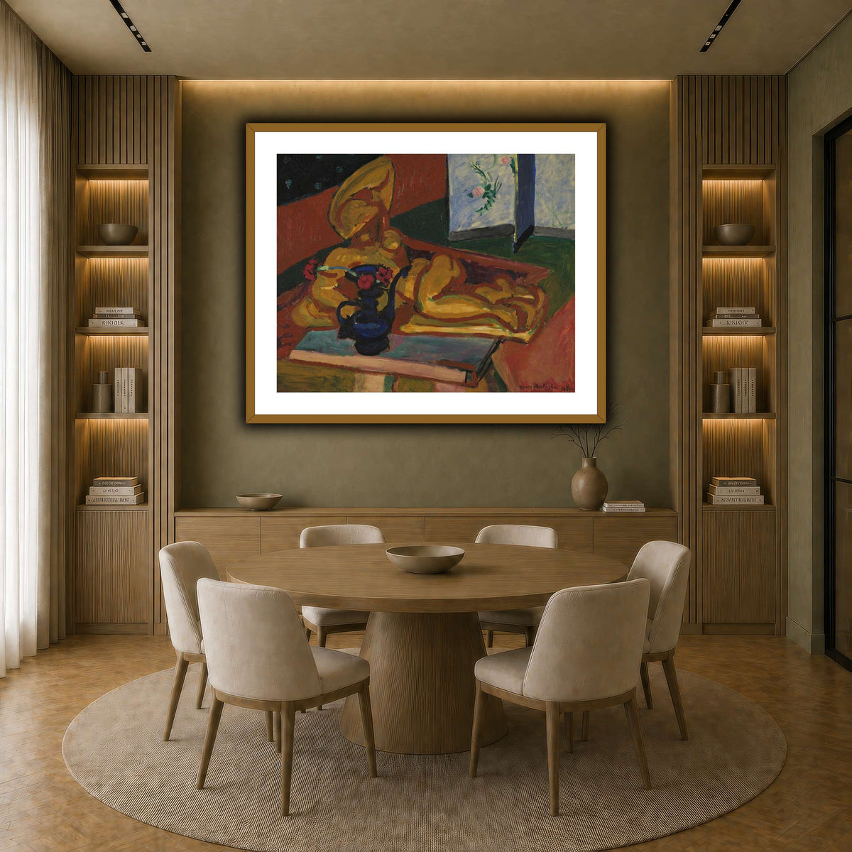 Bronsefiguren_Henri_Matisse earth-dining room