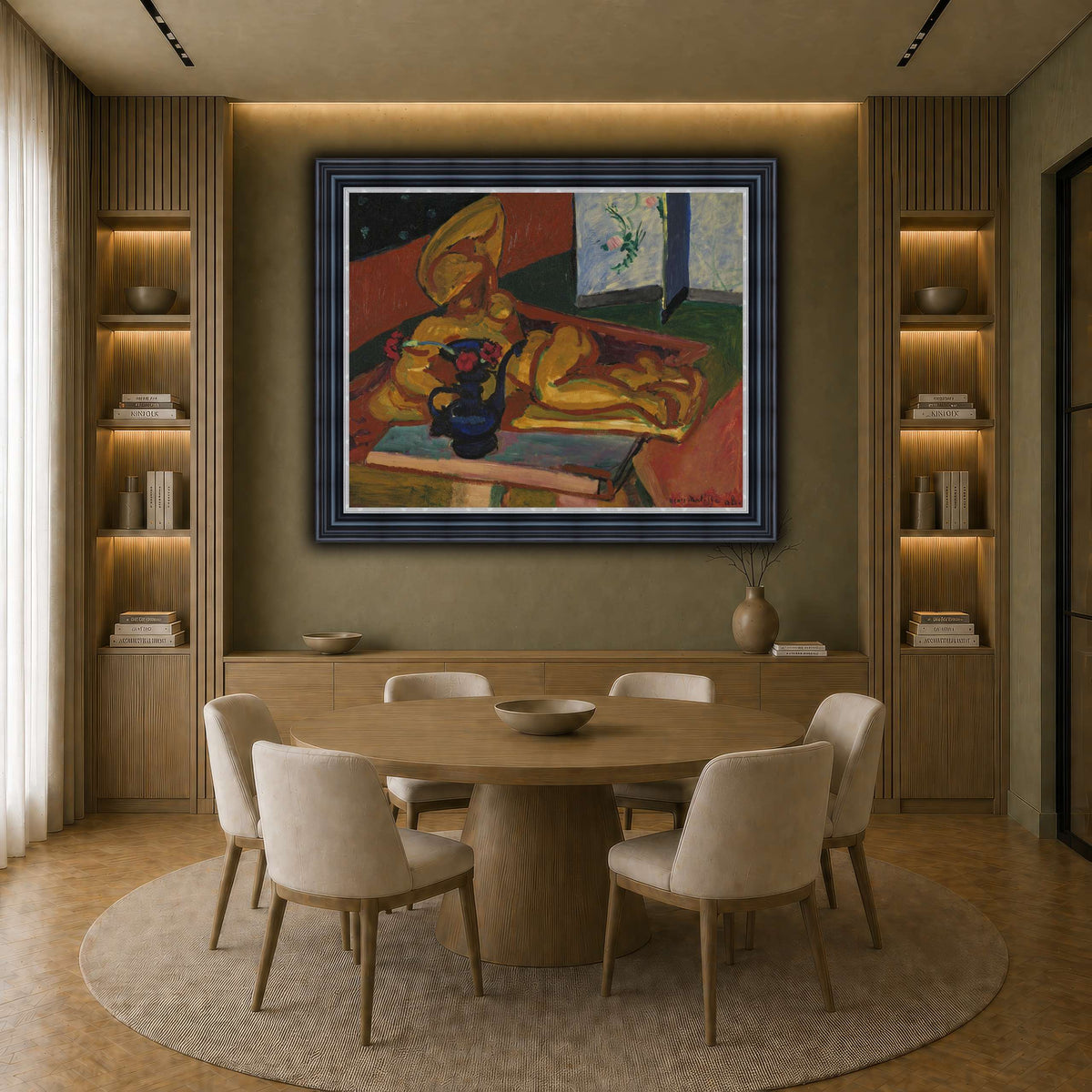 Bronsefiguren_Henri_Matisse earth-dining room