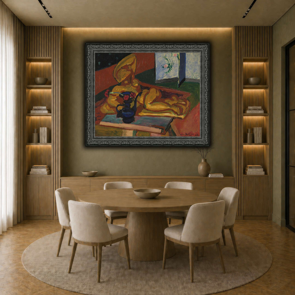 Bronsefiguren_Henri_Matisse earth-dining room