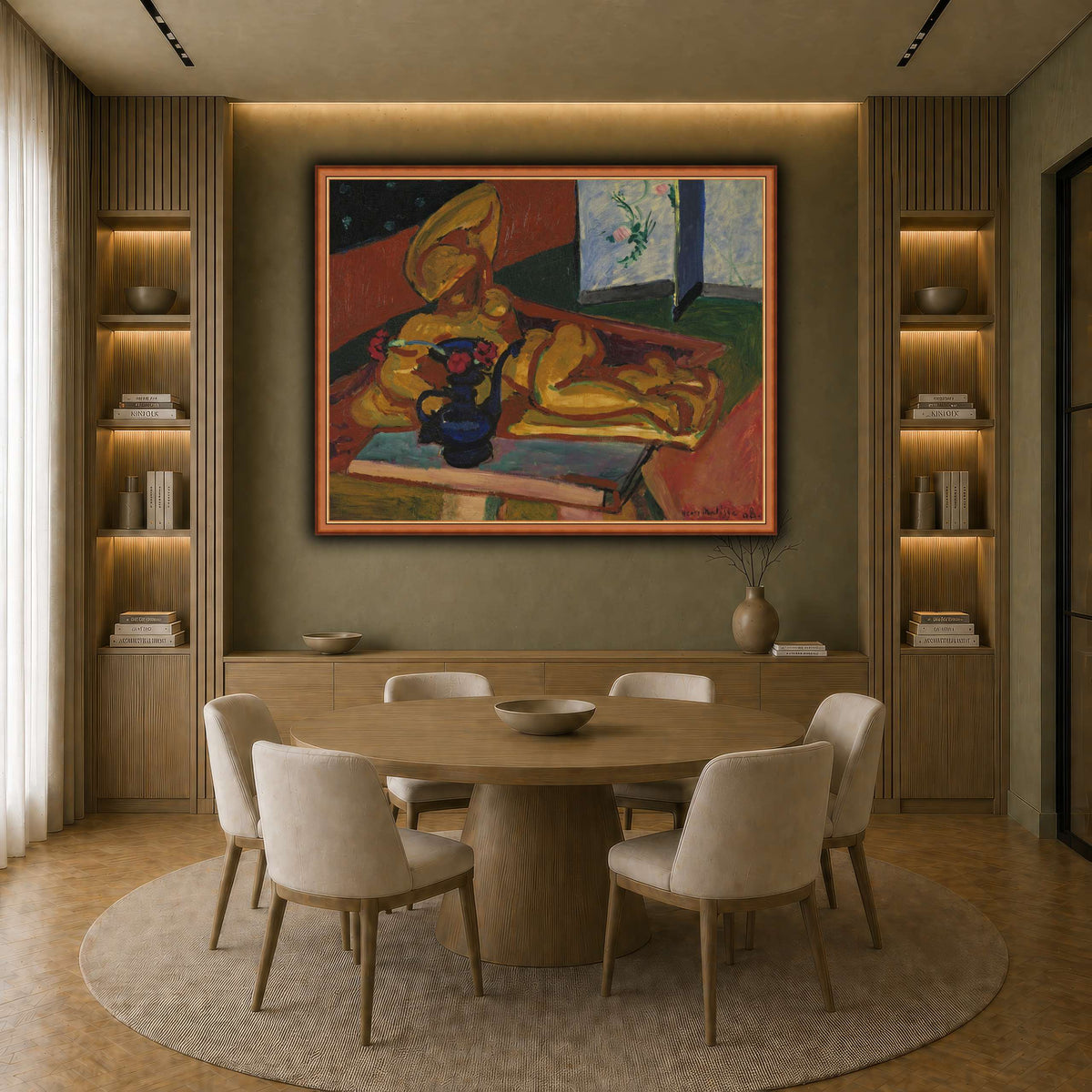 Bronsefiguren_Henri_Matisse earth-dining room
