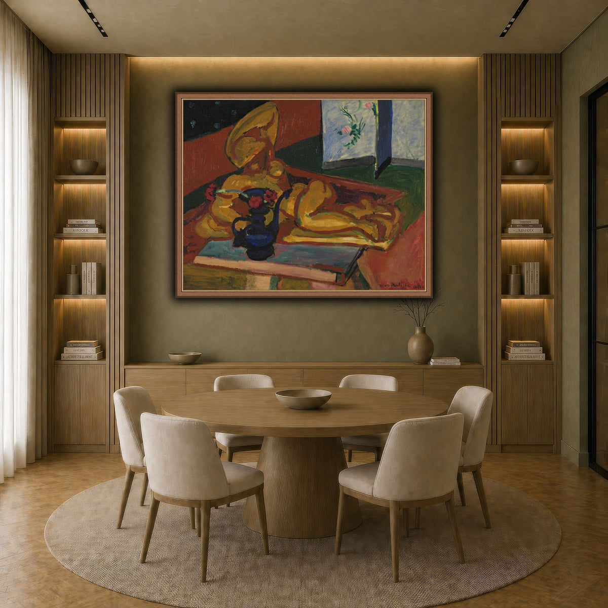 Bronsefiguren_Henri_Matisse earth-dining room