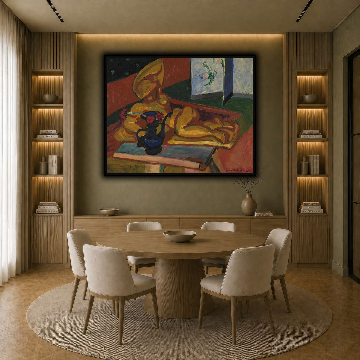 Bronsefiguren_Henri_Matisse earth-dining room