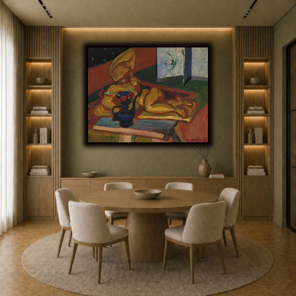 Bronsefiguren_Henri_Matisse earth-dining room