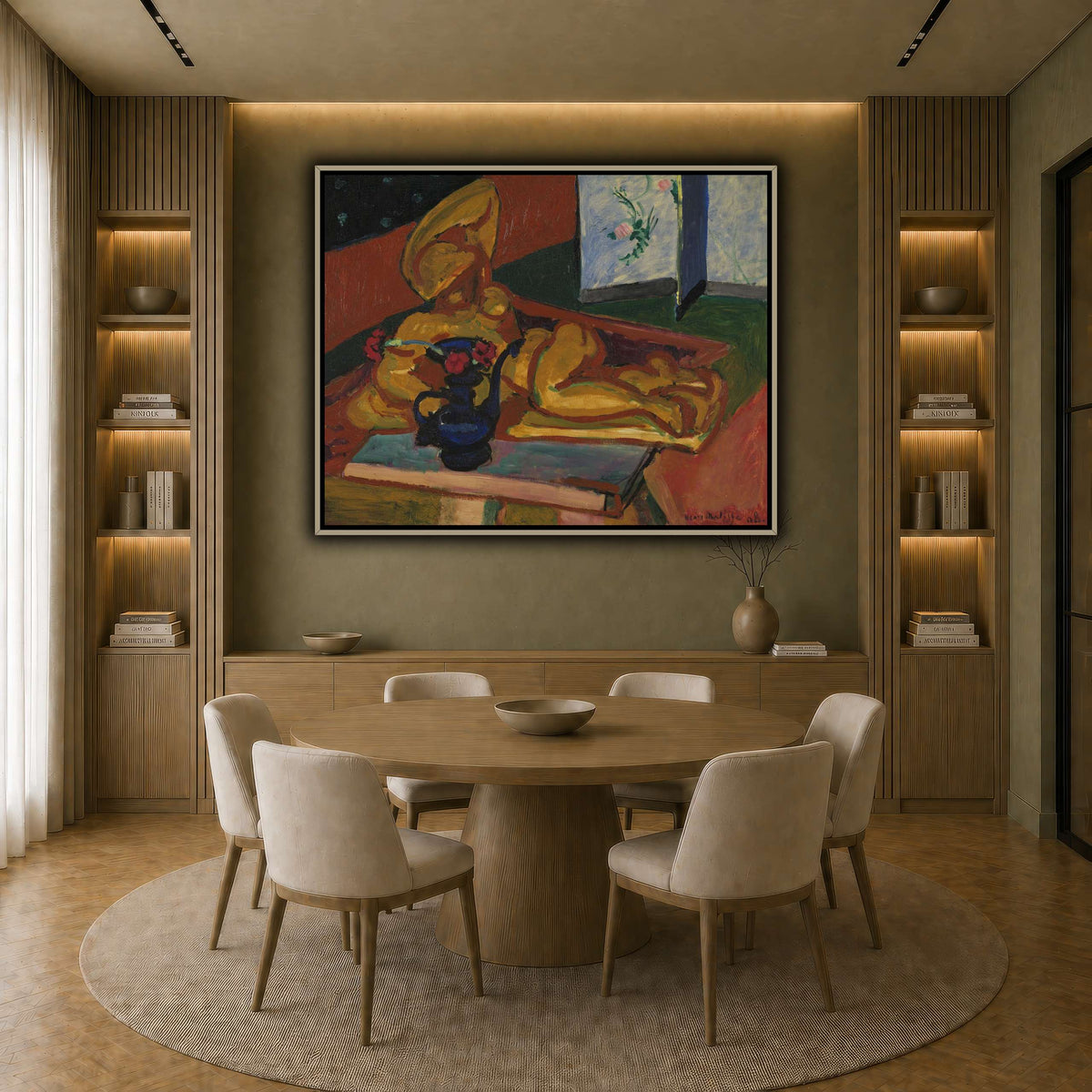 Bronsefiguren_Henri_Matisse earth-dining room