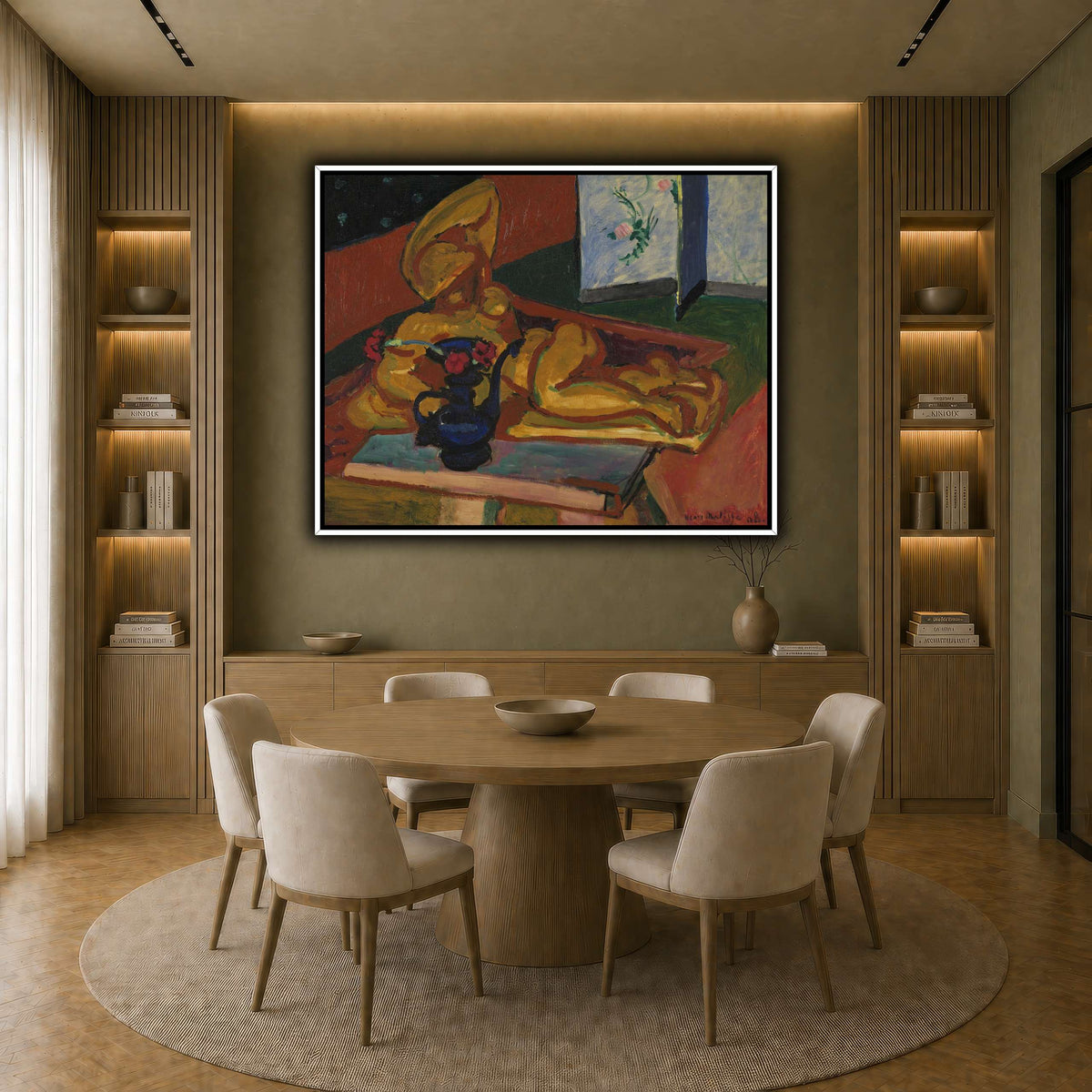 Bronsefiguren_Henri_Matisse earth-dining room