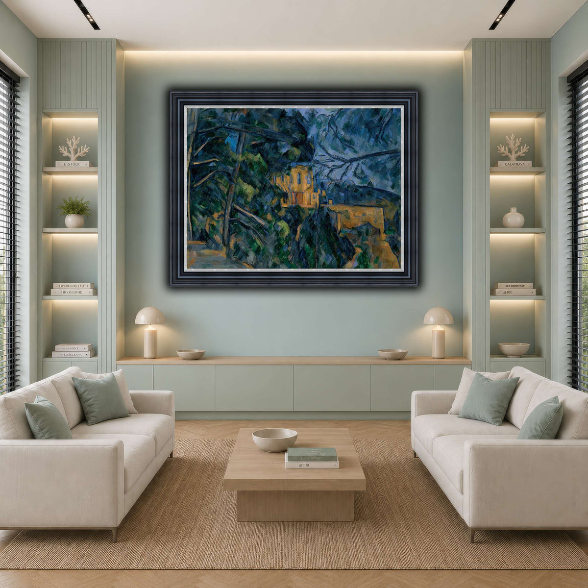 Château_by_Paul_Cezanne cool-living room