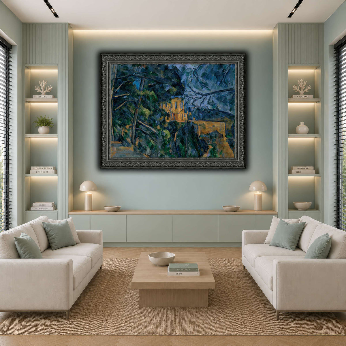 Château_by_Paul_Cezanne cool-living room