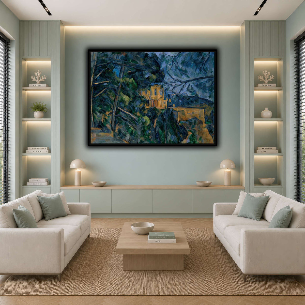 Château_by_Paul_Cezanne cool-living room