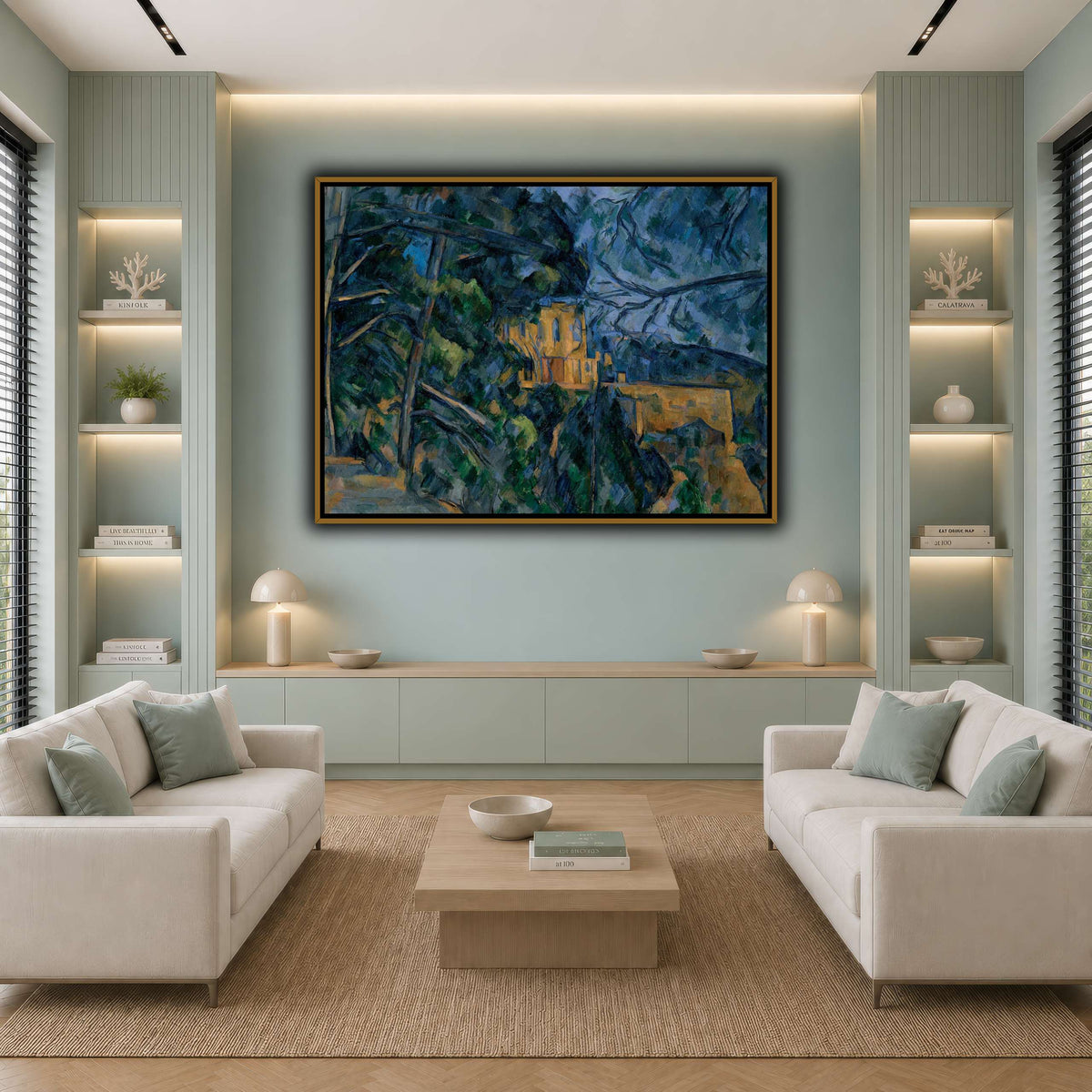 Château_by_Paul_Cezanne cool-living room