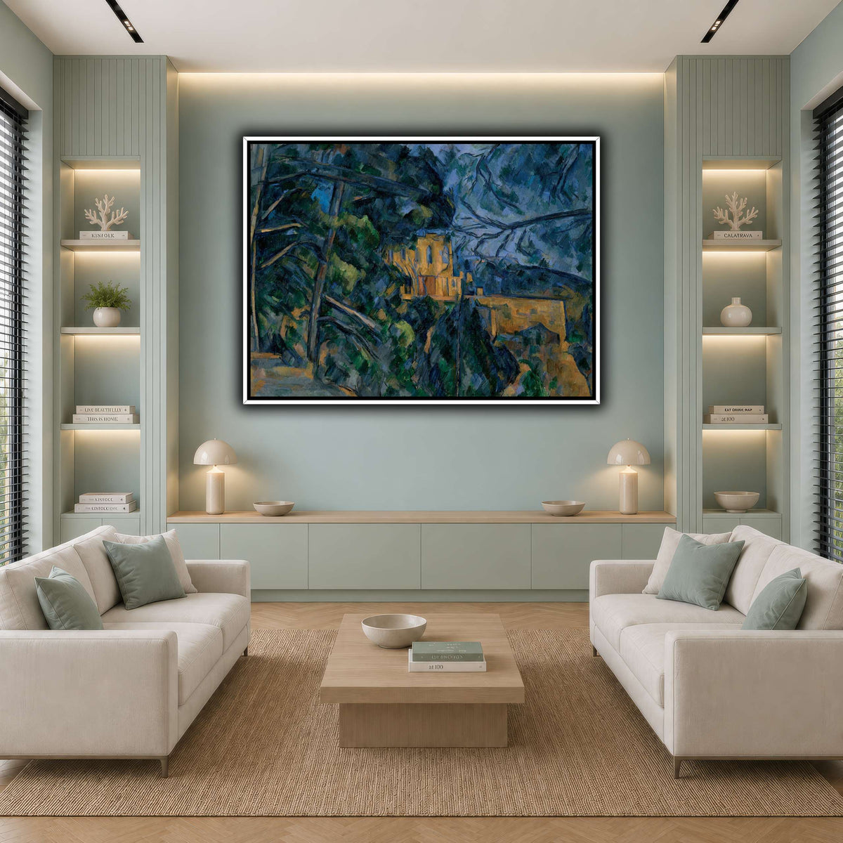 Château_by_Paul_Cezanne cool-living room