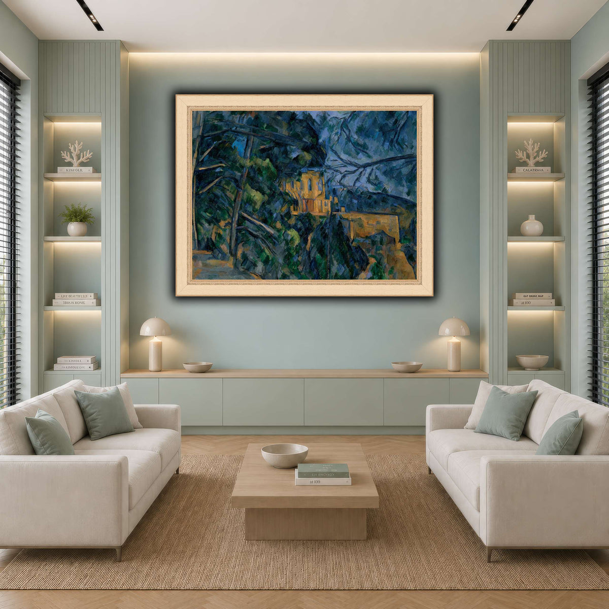 Château_by_Paul_Cezanne cool-living room