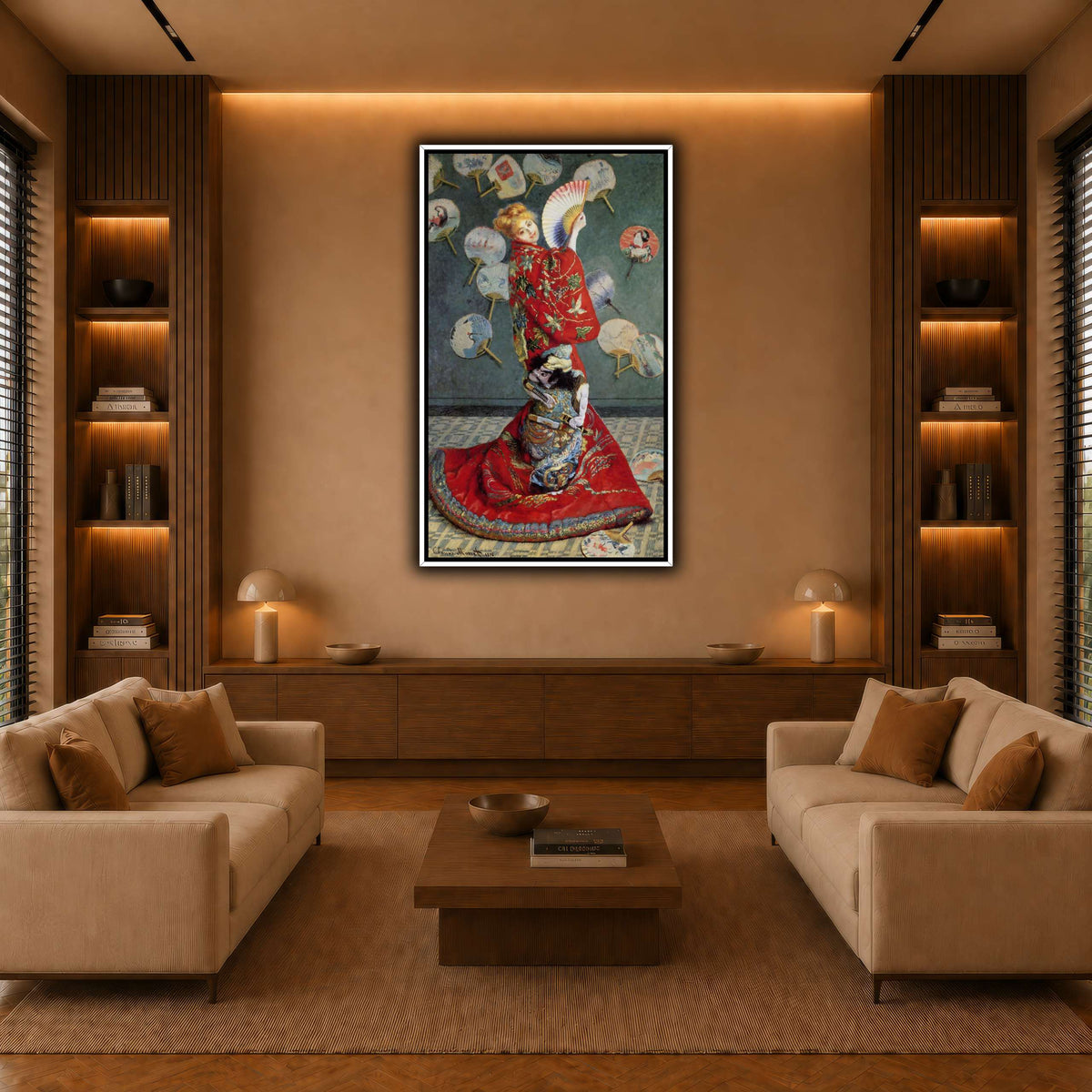Claude_Monet-Madame_Monet_en_costume_japonais warm-living-room