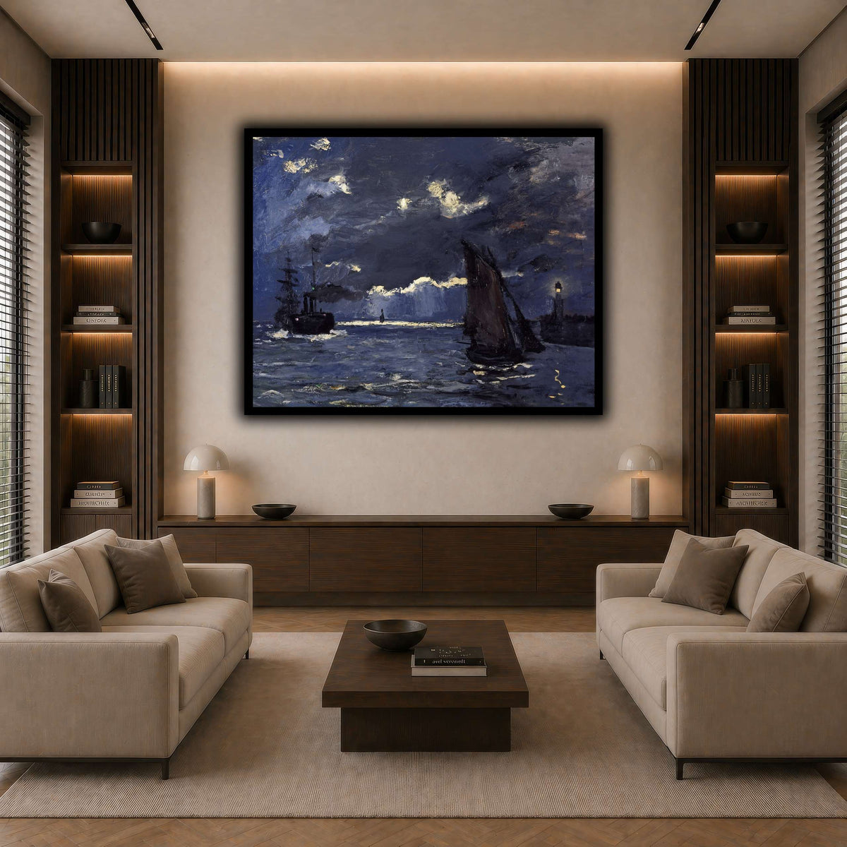 Claude_Monet_-_A_Seascape,_Shipping_by_Moonlight dark neutral-living room