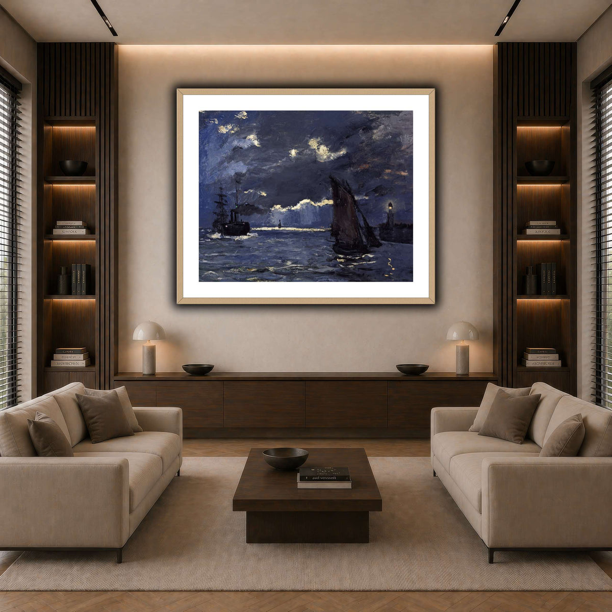 Claude_Monet_-_A_Seascape,_Shipping_by_Moonlight dark neutral-living room