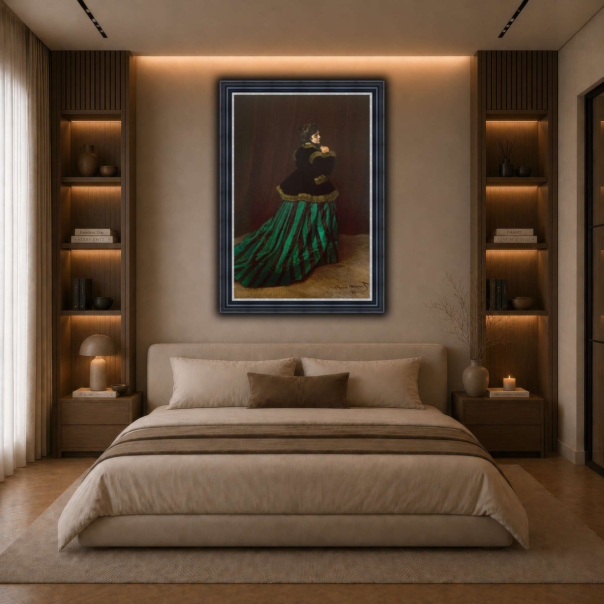 Claude_Monet_-_Camille dark neutral-bedroom