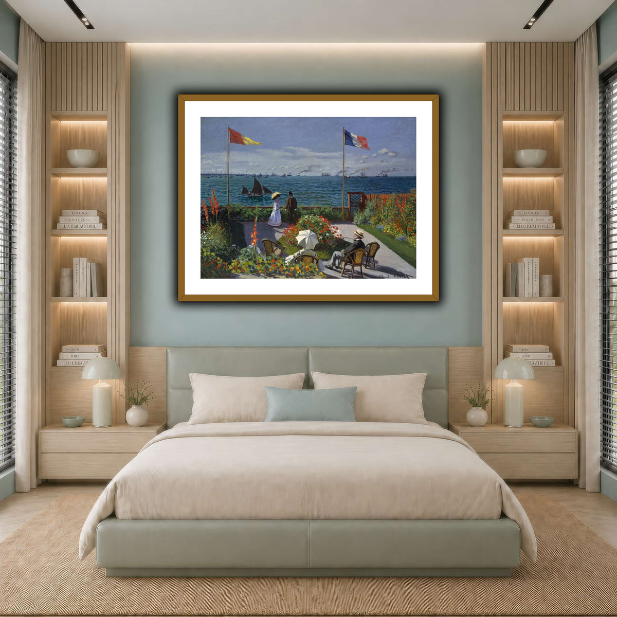 Claude_Monet_-_Jardin_à_Sainte-Adresse cool-bedroom