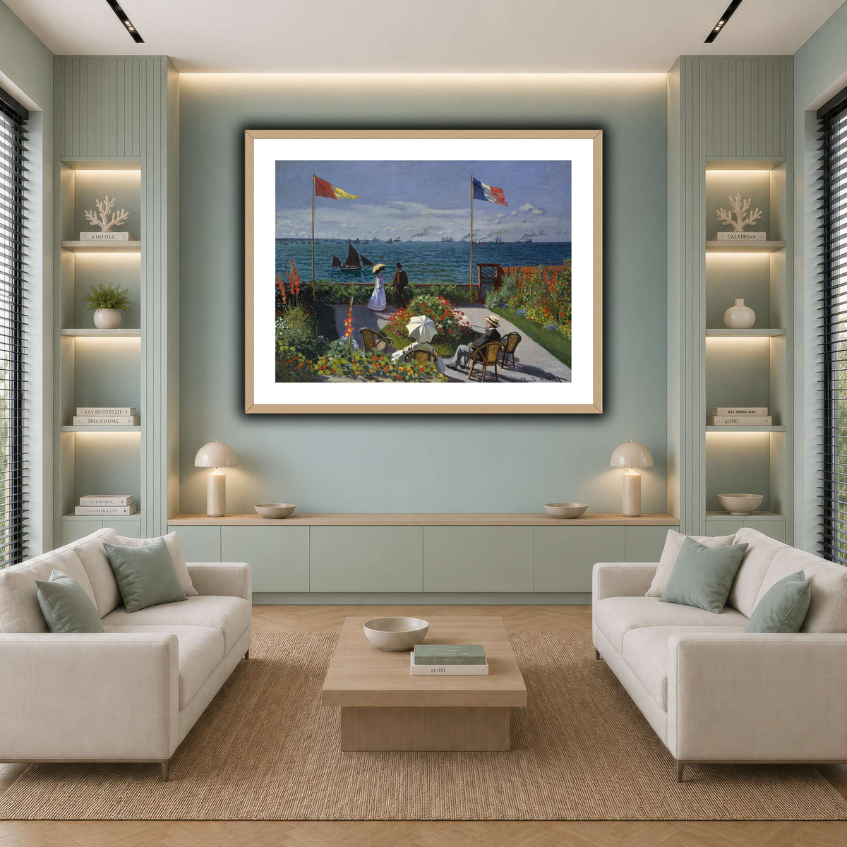 Claude_Monet_-_Jardin_à_Sainte-Adresse cool-living room