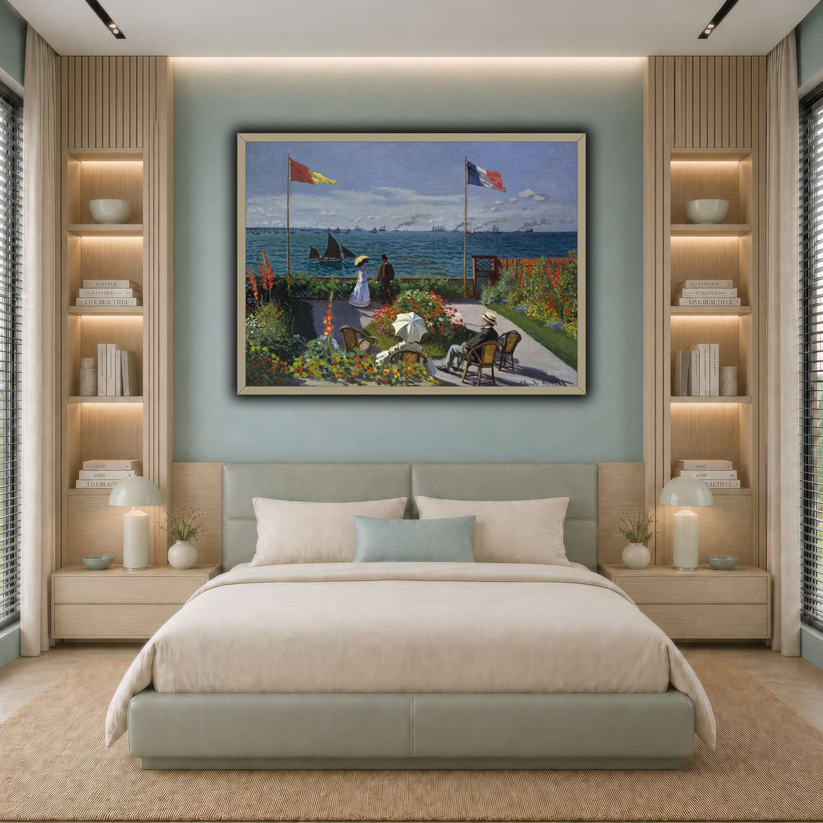 Claude_Monet_-_Jardin_à_Sainte-Adresse cool-bedroom