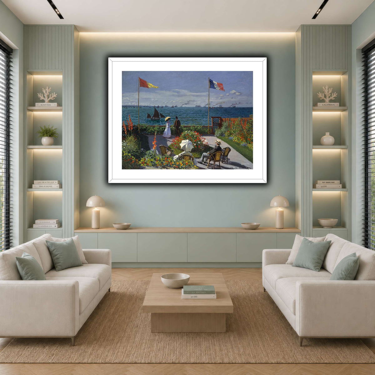 Claude_Monet_-_Jardin_à_Sainte-Adresse cool-living room