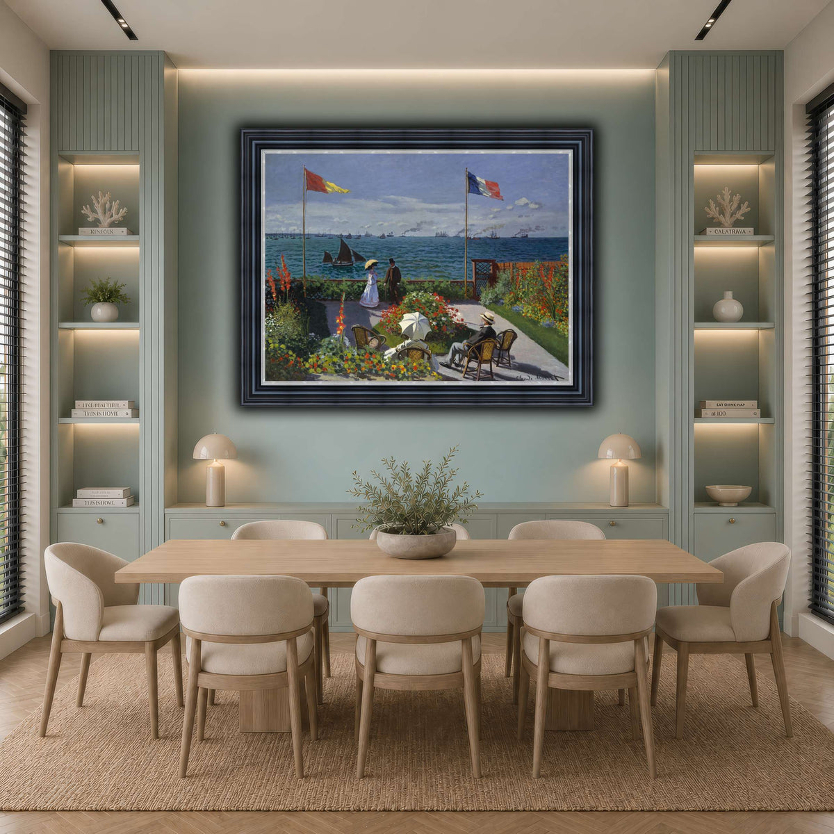 Claude_Monet_-_Jardin_à_Sainte-Adresse cool-dining