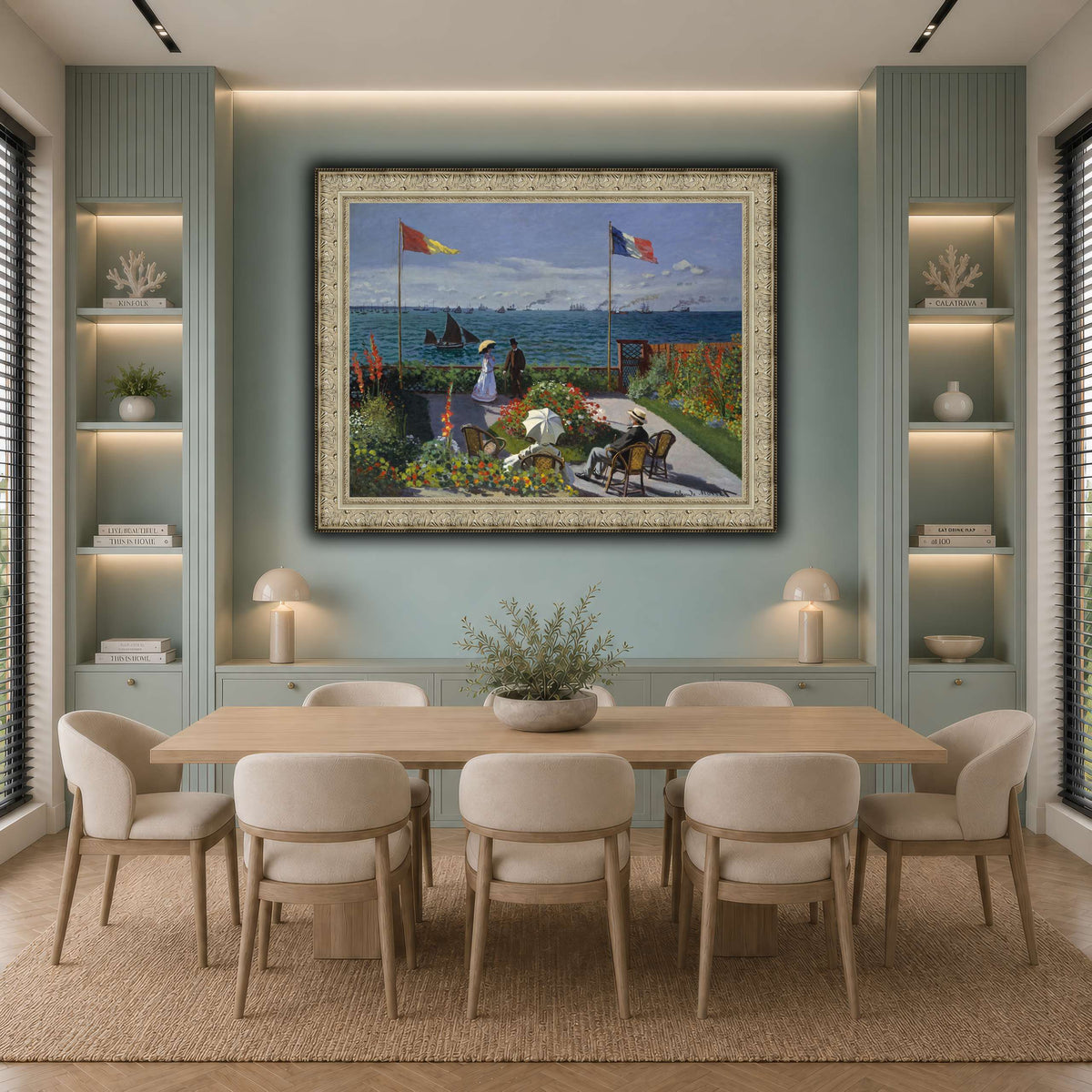 Claude_Monet_-_Jardin_à_Sainte-Adresse cool-dining