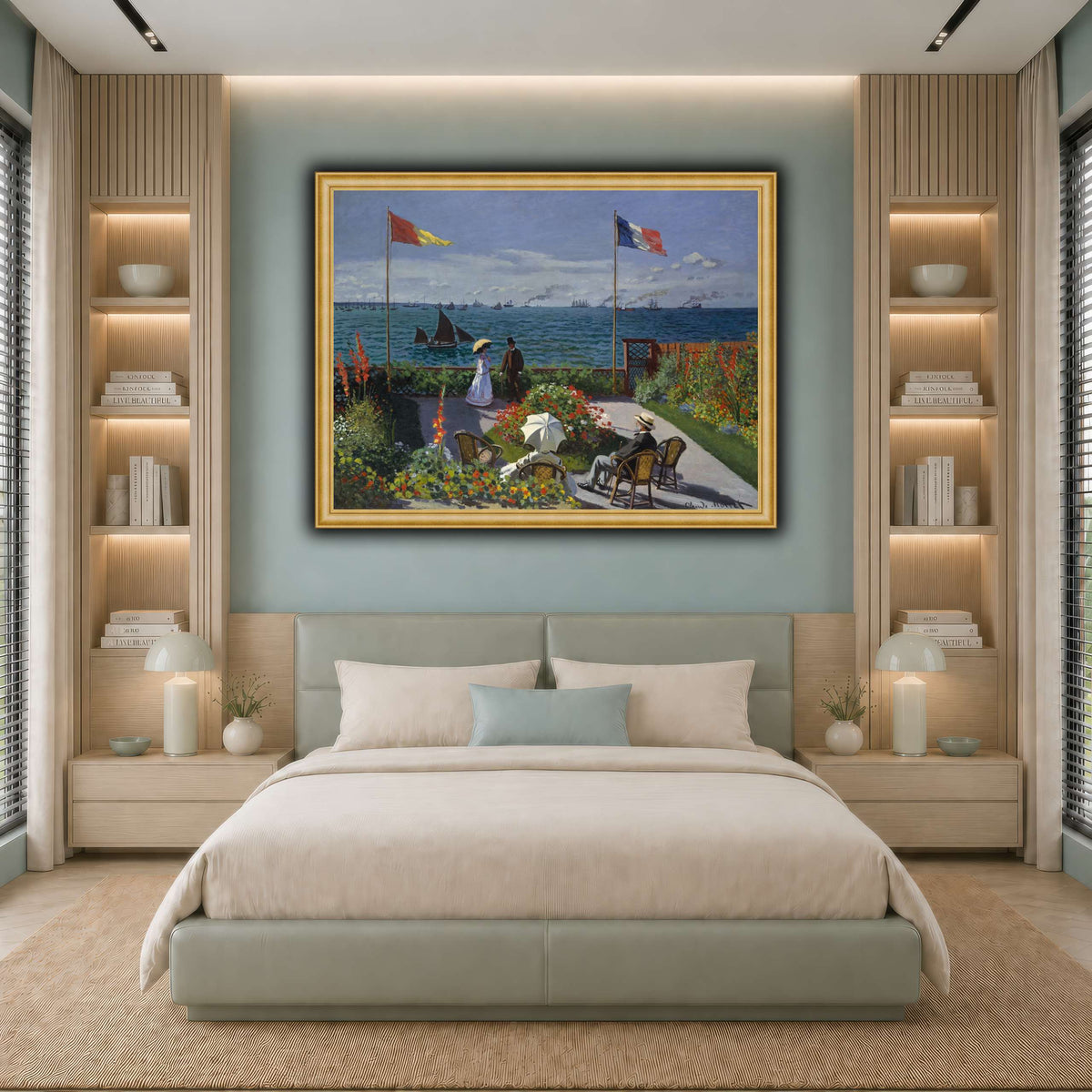 Claude_Monet_-_Jardin_à_Sainte-Adresse cool-bedroom