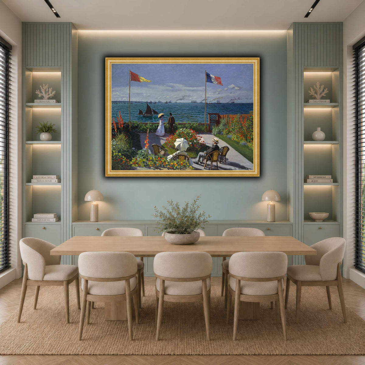 Claude_Monet_-_Jardin_à_Sainte-Adresse cool-dining