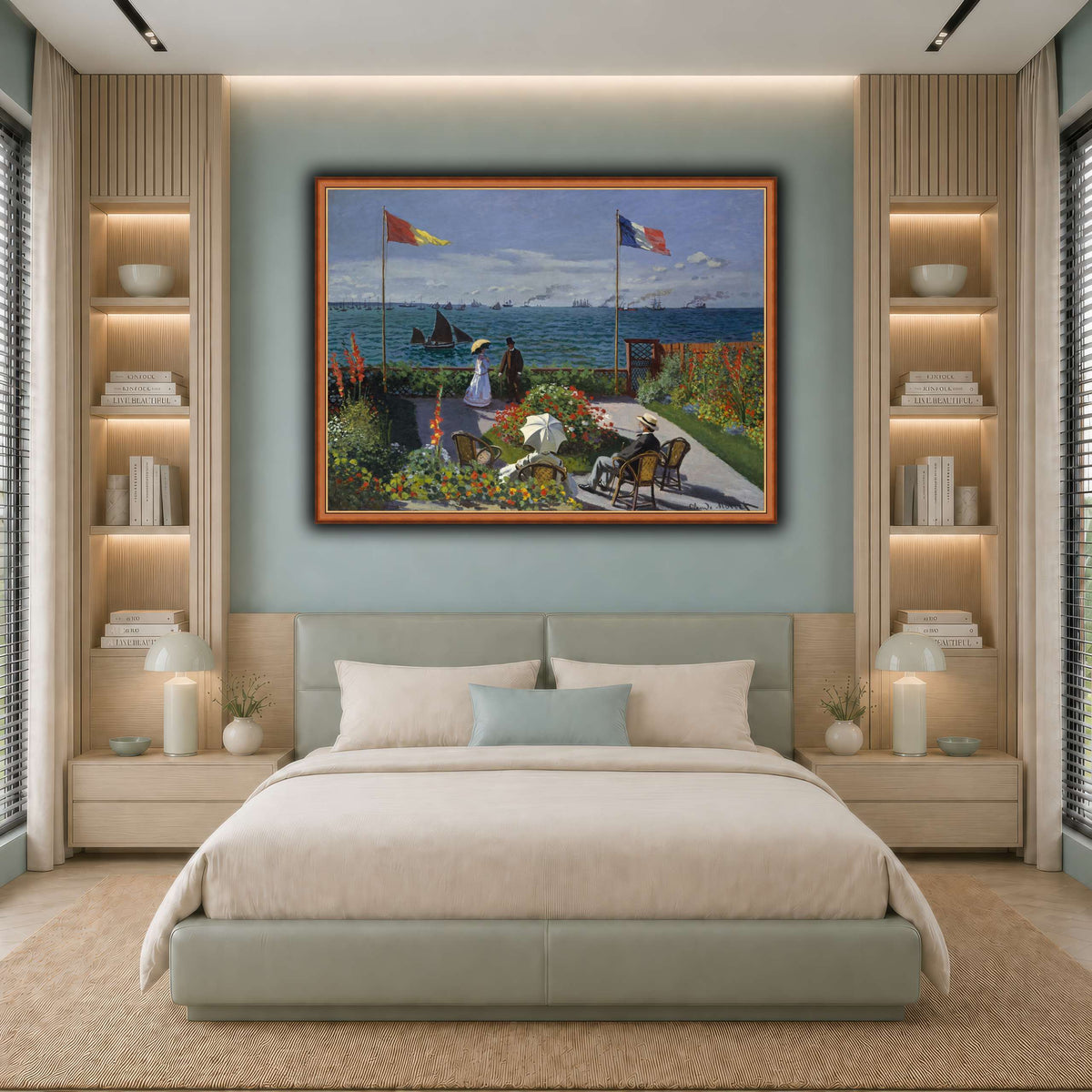 Claude_Monet_-_Jardin_à_Sainte-Adresse cool-bedroom