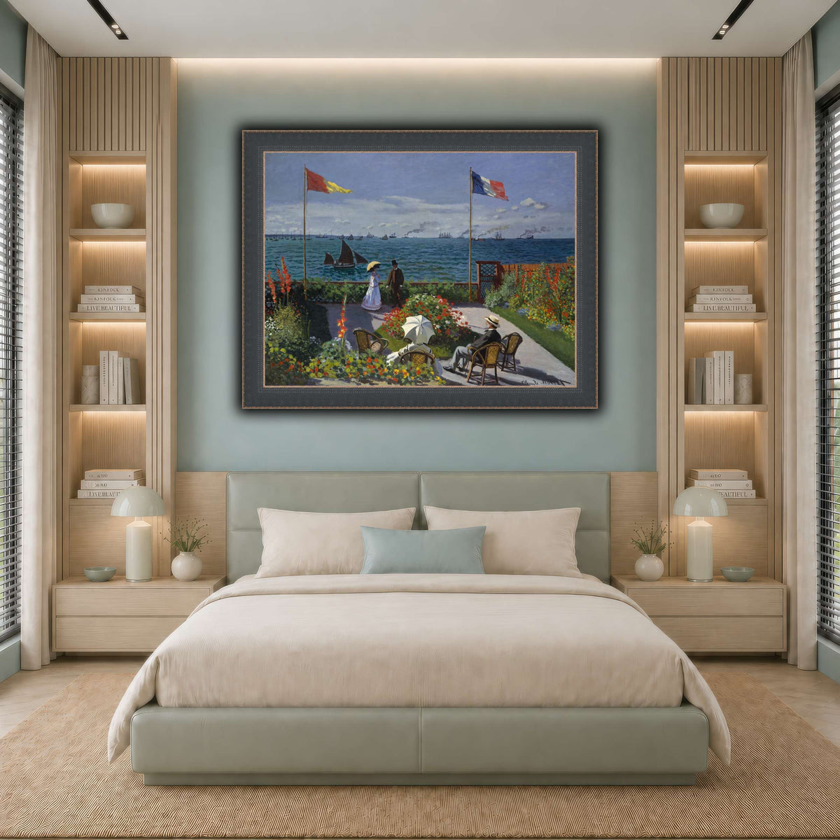 Claude_Monet_-_Jardin_à_Sainte-Adresse cool-bedroom