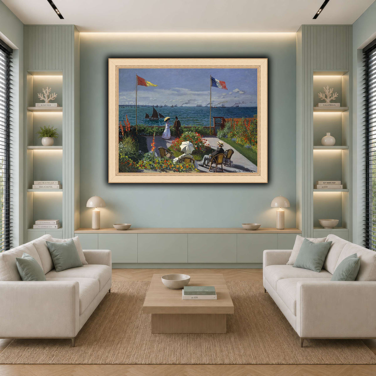 Claude_Monet_-_Jardin_à_Sainte-Adresse cool-living room
