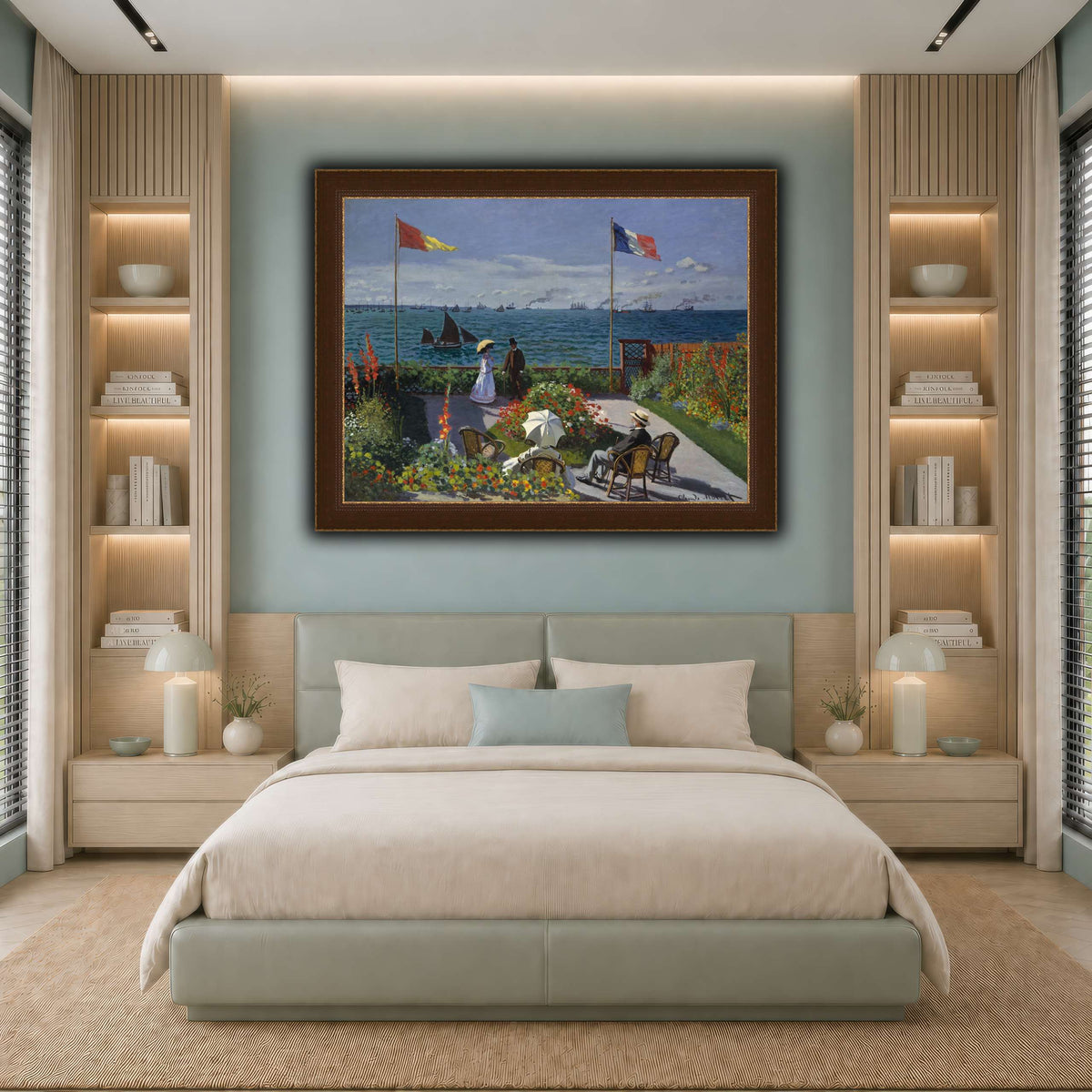 Claude_Monet_-_Jardin_à_Sainte-Adresse cool-bedroom