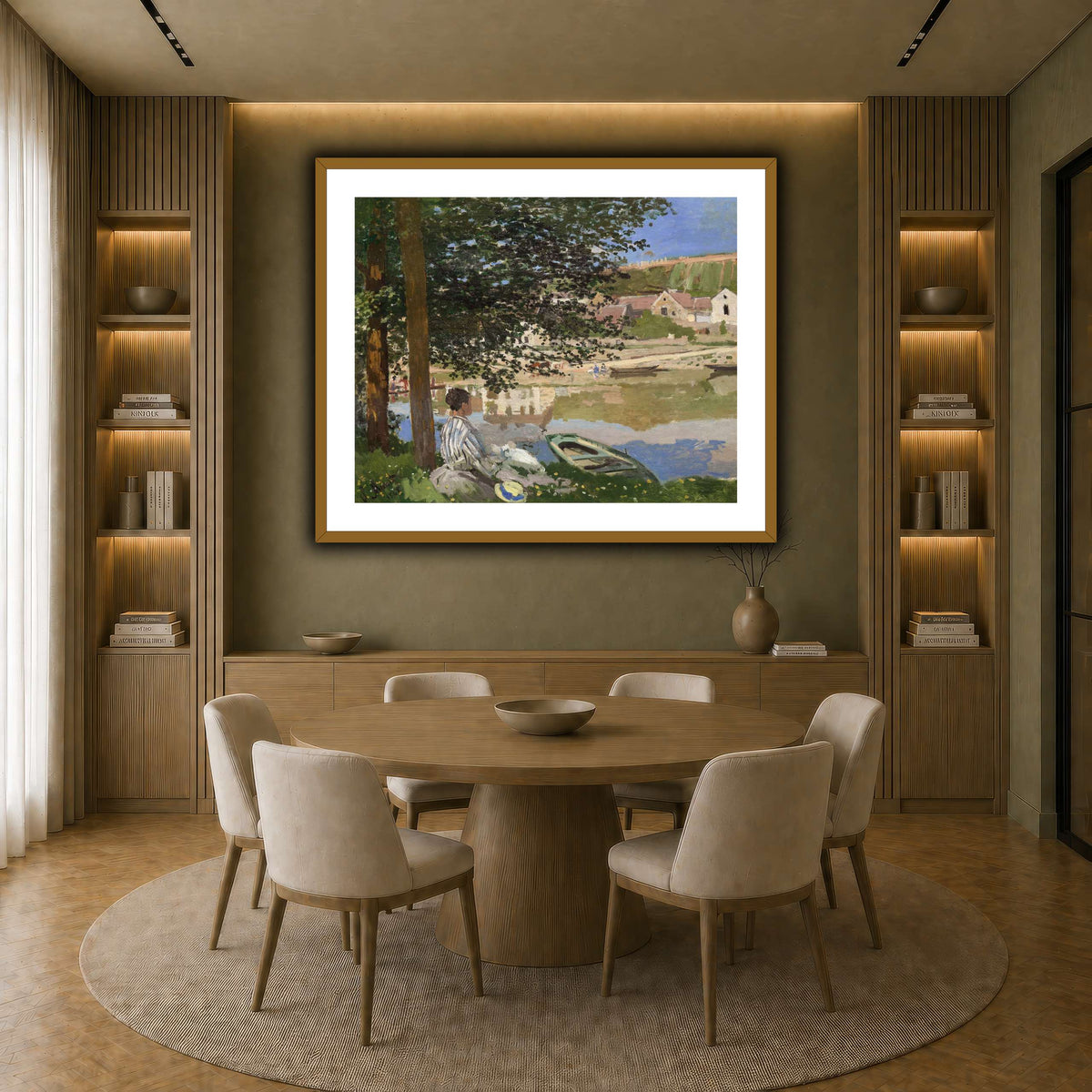 Claude_Monet_-_On_the_Bank_of_the_Seine,_Bennecourt earth-dining room