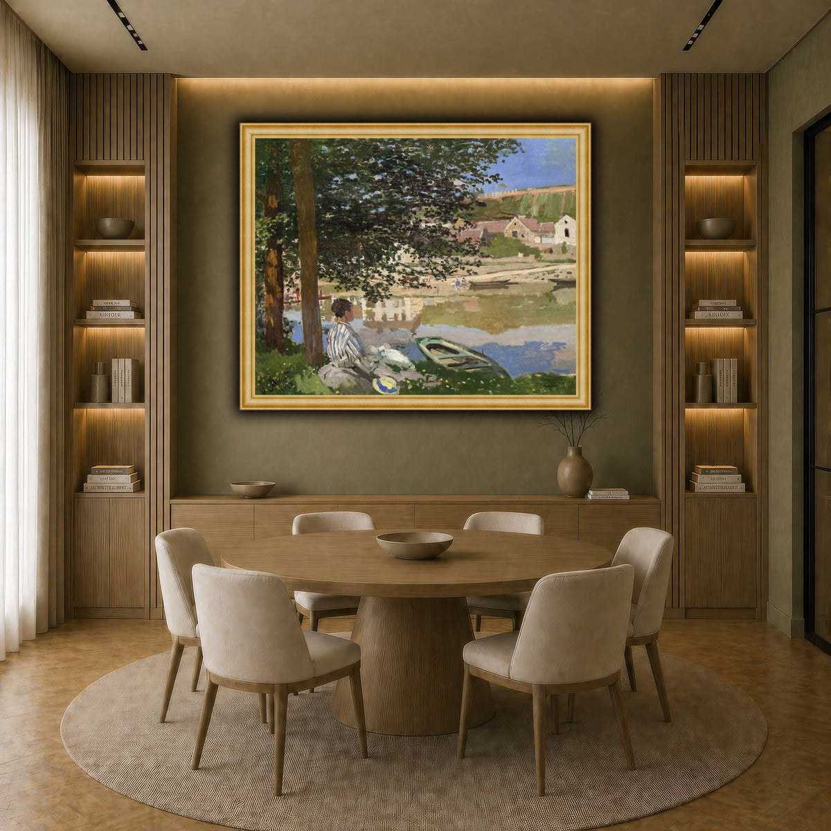 Claude_Monet_-_On_the_Bank_of_the_Seine,_Bennecourt earth-dining room