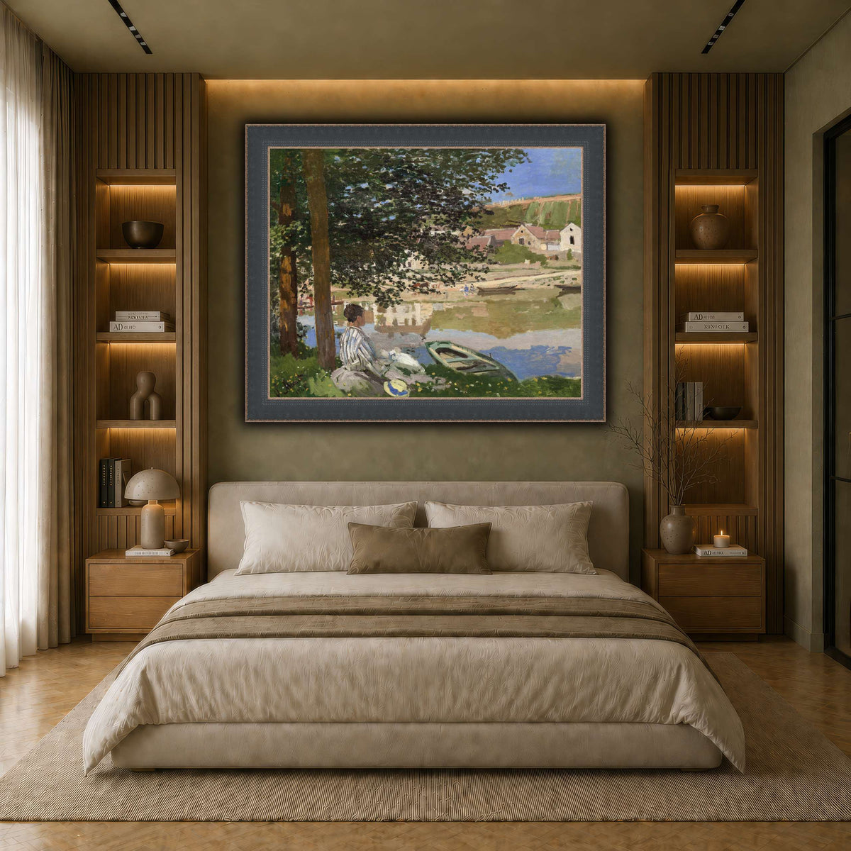 Claude_Monet_-_On_the_Bank_of_the_Seine,_Bennecourt earth-bedroom